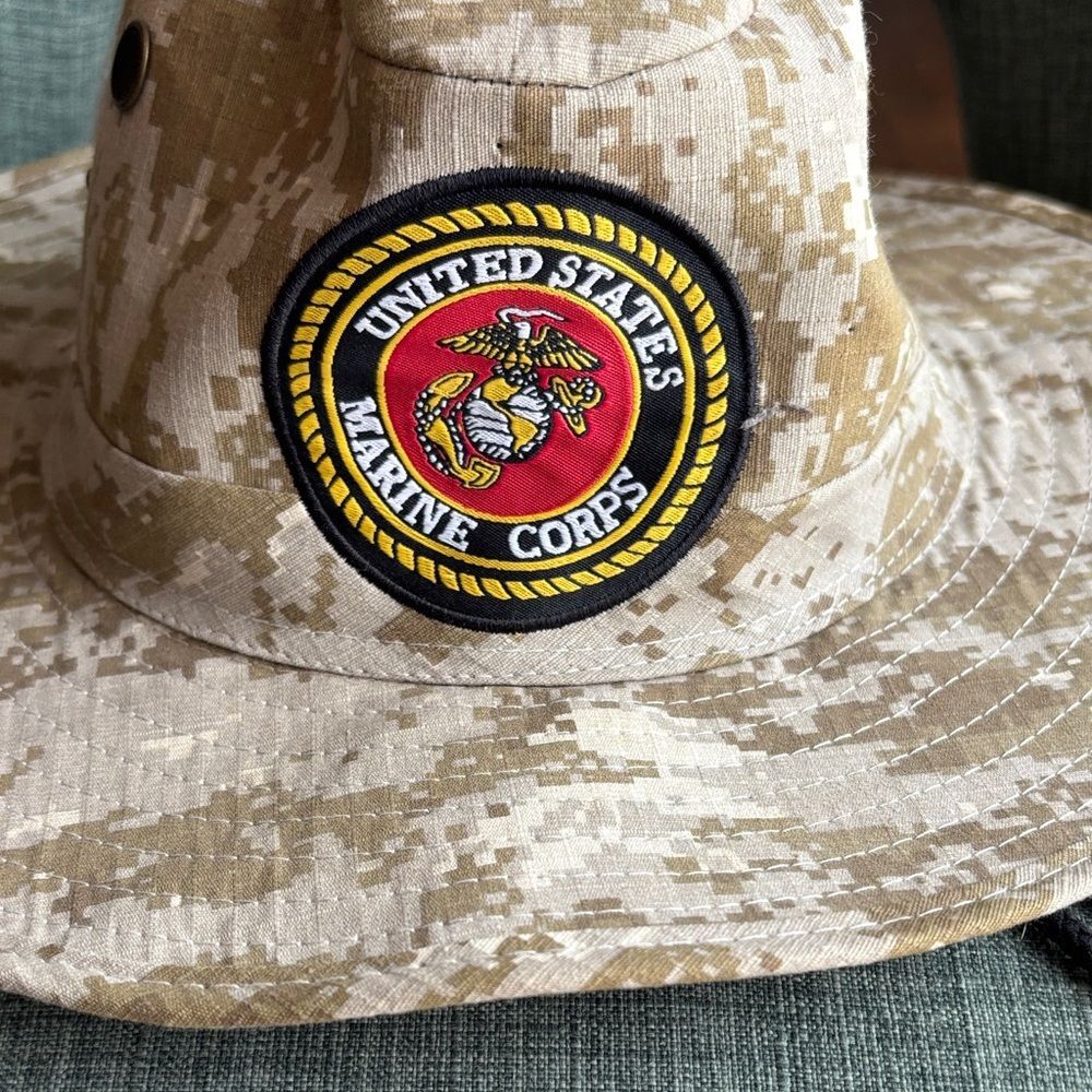 US Marines Digital Camo Military Hunter Hat Officially licensed chin strap - Picture 2 of 11